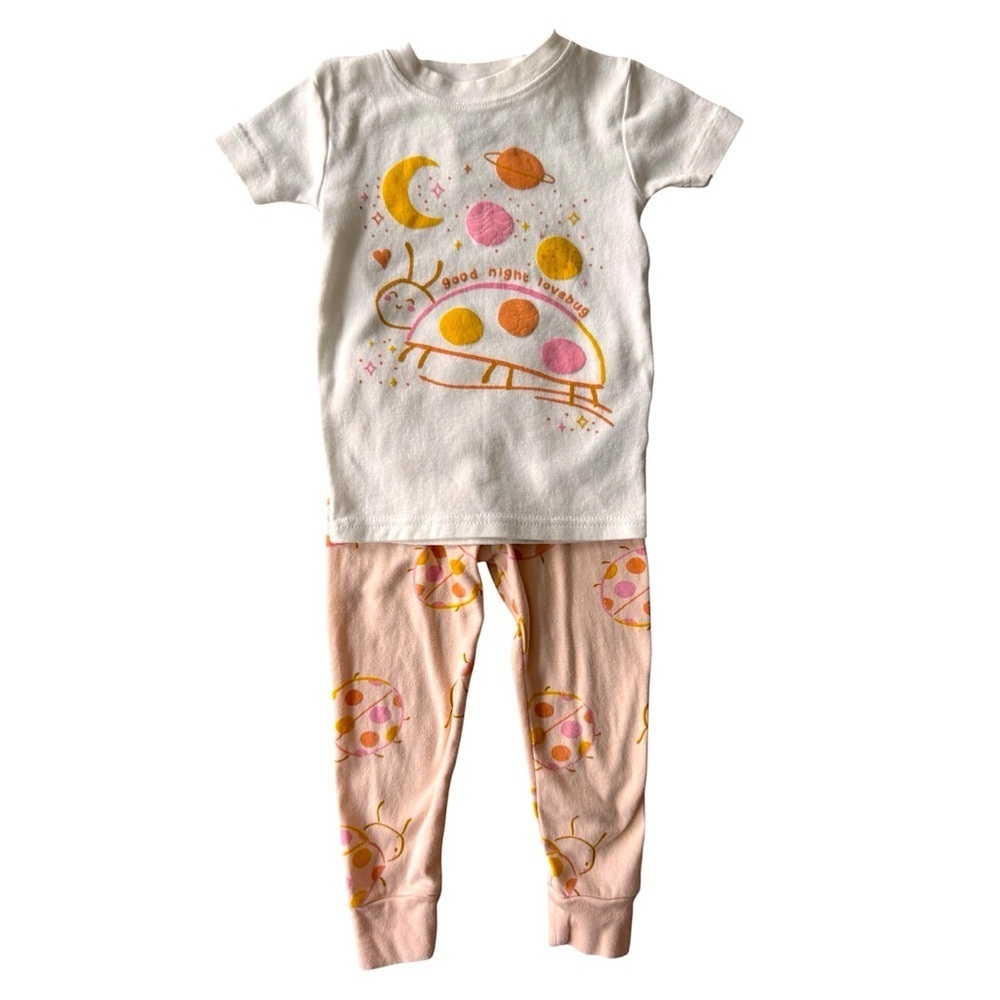 Toddler Girl Pajamas Set 2 piece Pajamas short sleeve and pants space size 2T - Picture 11 of 11